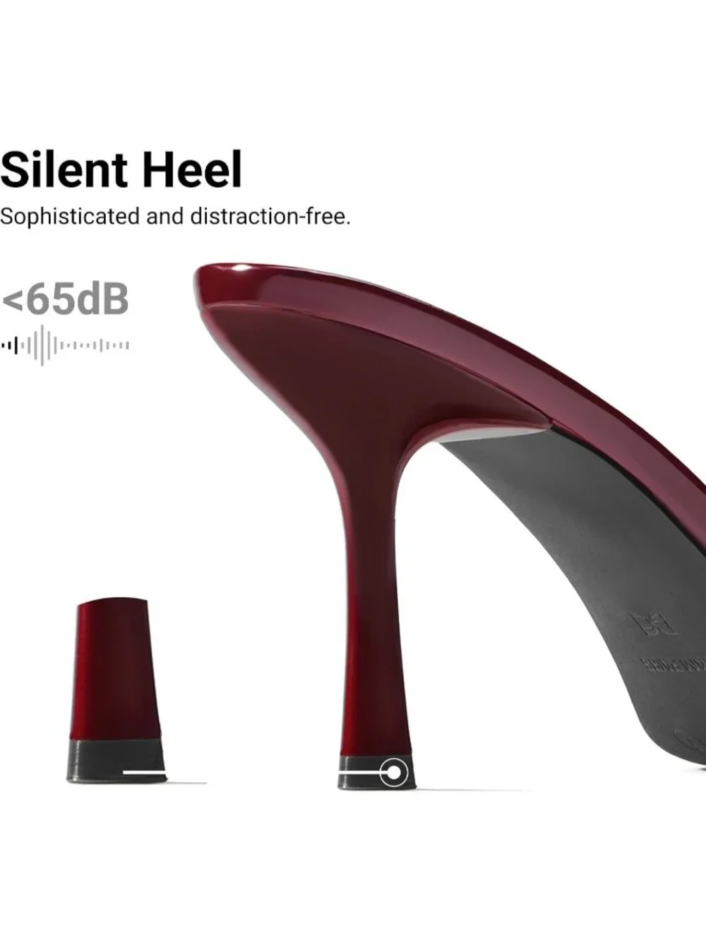 Women's Burgundy Faux Leather Comfortable Pointed Peep Toe High Kitten Heels